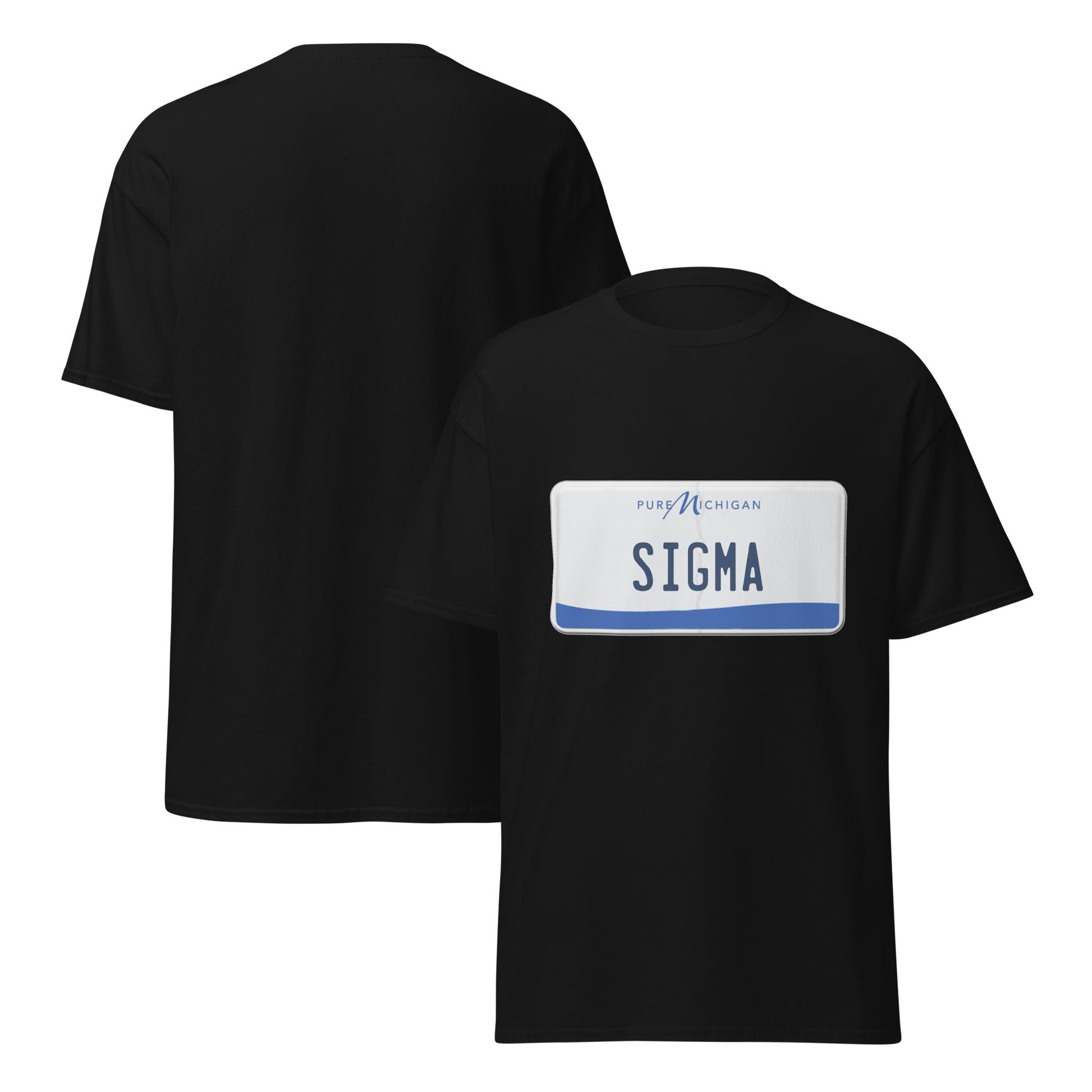SIGMA vanity license plate t-shirt - Felon Fits